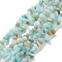 Natural Amazonite Chips Beads Strands US-G-M205-12A