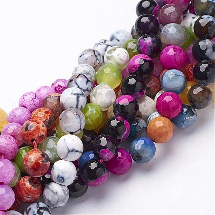 Natural Fire Crackle Agate Beads Strands US-G-D210-10mm-M1-1