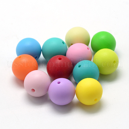 Food Grade Eco-Friendly Silicone Beads US-SIL-R008C-15mm-1