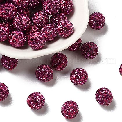 Pave Disco Ball Beads US-RB-A130-10mm-16-1