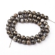 Natural Pyrite Beads Strands US-G-G839-01-8mm-2