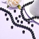 Natural Black Agate Beads Strands US-G-H1617-3