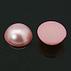 Half Round Domed Imitated Pearl Acrylic Cabochons US-OACR-H001-L-2