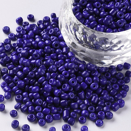 Baking Paint Glass Seed Beads US-SEED-S002-K6-1