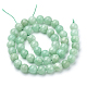 Natural Myanmar Jade/Burmese Jade Beads Strands US-G-T064-22-10mm-2