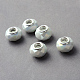 Electroplated Glass European Beads US-GPDL-Q020-02-1