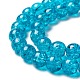 Crackle Glass Beads Strands US-CCG-Q001-8mm-06-3