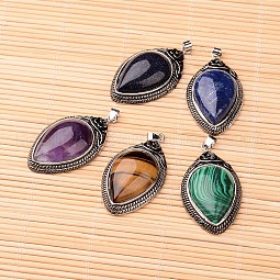 Natural & Synthetic Mixed Stone Pendants US-G-F265-04