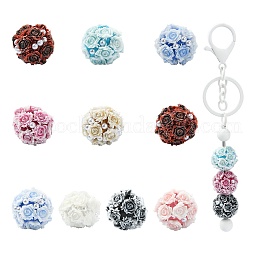 10Pcs Opaque Acrylic Beads US-OACR-CJ0002-38