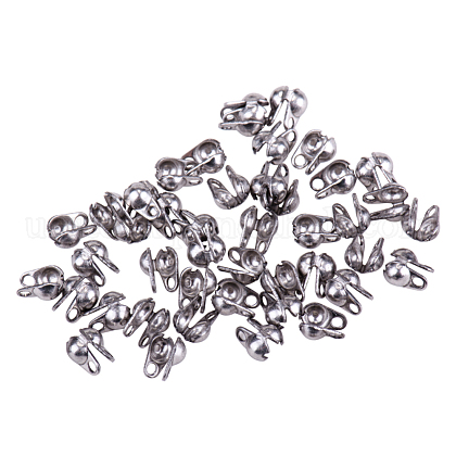 304 Stainless Steel Bead Tips Knot Covers US-STAS-PH0002-20P-1