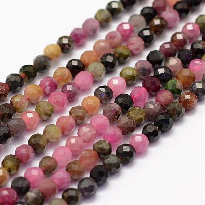 Natural Tourmaline Beads Strands US-G-F460-31-1