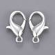 Silver Color Plated Alloy Lobster Claw Clasps US-X-E106-S-3