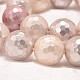 Faceted Round Shell Pearl Bead Strands US-BSHE-L012-10mm-NL002-4