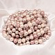 Faceted Round Shell Pearl Bead Strands US-BSHE-L012-10mm-NL002-2