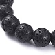 Natural Lava Rock Beads Stretch Bracelets US-BJEW-G623-02-8mm-2