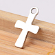 304 Stainless Steel Tiny Cross Charms US-STAS-G170-09P-2