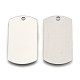 201 Stainless Steel Rectangle Stamping Blank Tag Pendants US-STAS-S031-03-1