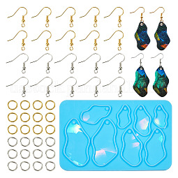1Pc Irregular Geometry Pendant Silicone Mold US-DIY-TA0005-88