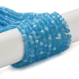 Imitation Jade Glass Beads Strands US-EGLA-A034-T2mm-MB08