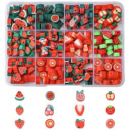 260pcs 12 Styles Handmade Polymer Clay Beads US-CLAY-CJ0001-89