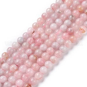Natural Rose Quartz Beads Strands US-G-F591-04C-8mm
