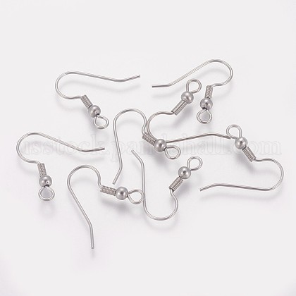 316 Surgical Stainless Steel Earring Hooks US-STAS-I090-03P-1