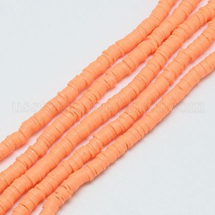Handmade Polymer Clay Bead Strands US-CLAY-T002-6mm-13-1