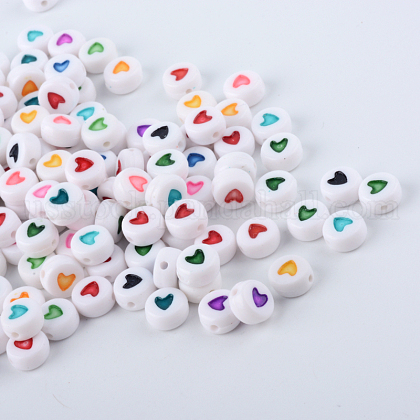 Opaque Acrylic Beads US-SACR-Q126-07-1