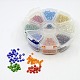 1 Box 8/0 Glass Seed Beads Transparent Silver Lined Round Loose Spacer Beads US-SEED-X0004-8-B-6