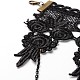 Gothic Retro Hollow Lace Flower Collar Necklaces US-NJEW-JL129-5