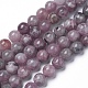 Natural Lepidolite/Purple Mica Beads Strands US-G-G770-04A-8mm-1