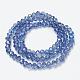 Electroplate Glass Beads Strands US-EGLA-A034-T10mm-I12-2