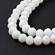 Electroplate Opaque Solid Color Glass Beads Strands US-EGLA-A034-P10mm-L17-4
