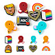 16Pcs 8 Style Food Grade Eco-Friendly Silicone Focal Beads&nbsp;US-SIL-TA0001-74-1
