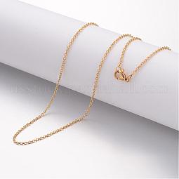 Ion Plating(IP) 304 Stainless Steel Necklace US-MAK-K004-15G