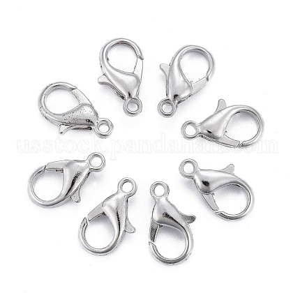 Zinc Alloy Lobster Claw Clasps US-E105-1