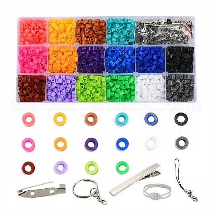 3000pcs 16 Color Fuse Beads DIY Jewelry Making US-DIY-X0053-B-1