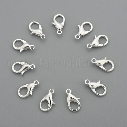 Zinc Alloy Lobster Claw Clasps US-E502Y-S-1