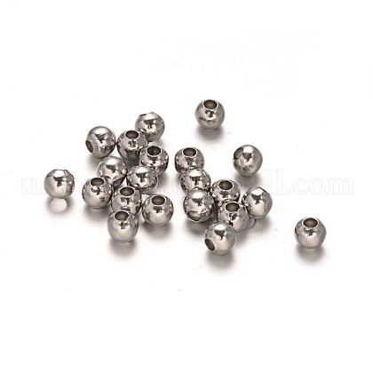 Round 304 Stainless Steel Spacer Beads US-STAS-I050-06-5mm-1