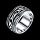Men's Stainless Steel Finger Rings US-RJEW-BB29955-10-7