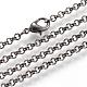 Iron Rolo Chains Necklace Making US-MAK-R015-45cm-B-1