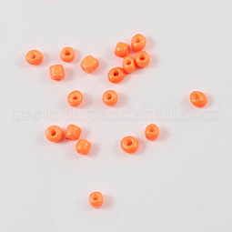 Baking Paint Glass Seed Beads US-SEED-S004-Y3
