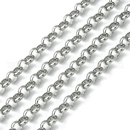 304 Stainless Steel Rolo Chains US-STAS-M032-42P-5.7mm-1