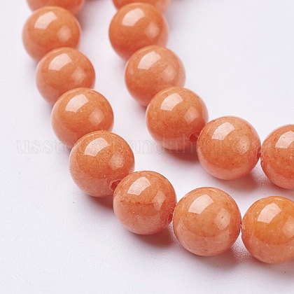 Natural Mashan Jade Round Beads Strands&nbsp;US-X-G-D263-8mm-XS21-2