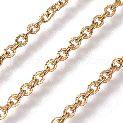 304 Stainless Steel Cable Chains US-CHS-E018-10G-1