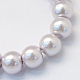Baking Painted Pearlized Glass Pearl Round Bead Strands US-HY-Q003-6mm-25-3