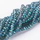 Electroplate Glass Beads Strands US-EGLA-D020-4x3mm-72-1