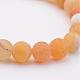 Natural Weathered Agate Stretch Beads Bracelets US-BJEW-JB02513-02-2