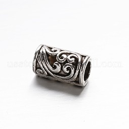 Tibetan Style Zinc Alloy Column Beads US-PALLOY-ZN63835-AS