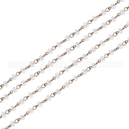 Handmade Glass Faceted Rondelle Beads Chains US-AJEW-PH00498-01-1